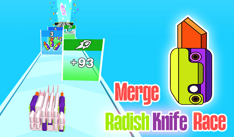Merge Radish Knife Race: Play Online For Free On Playhop