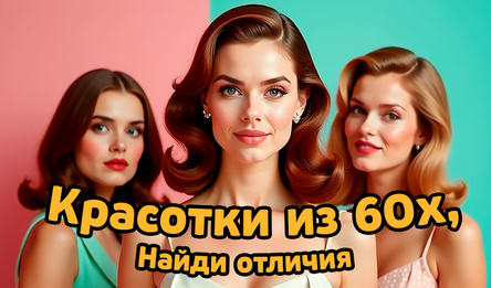 Красотки из 60х, найди отличия