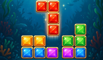 Puzzle block: underwater world