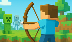 Noob Archer Craft Blocky vs Blocks Monsters