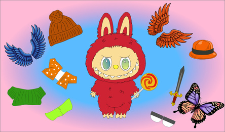 Ствары лабубу: асабісты монстрик