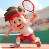 Tennis, badminton. Together on one split screen