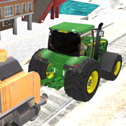 Tractor Chained Towing Train 2018