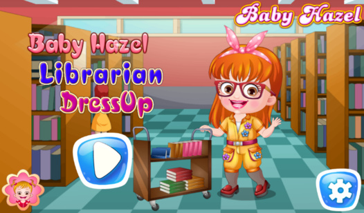 Baby Hazel Librarian Dressup