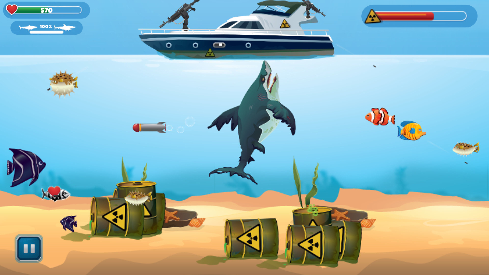 Злые акулы — играть онлайн бесплатно на Яндекс.Играх