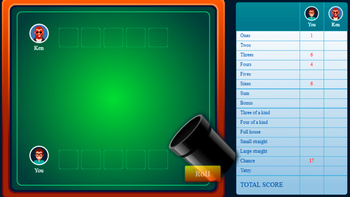 Yatzy (by Casual AGames) - play online for free on Yandex Games