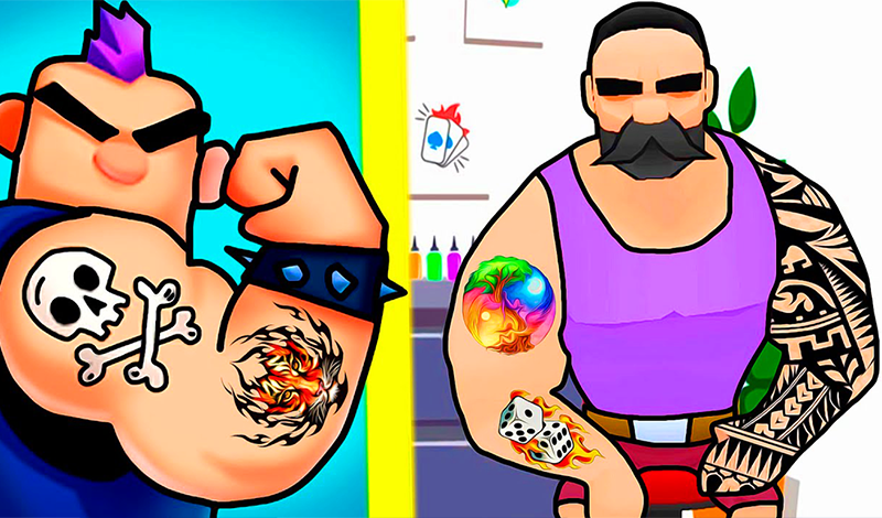 Tattoo Drawing — hrať online zadarmo na Yandex Games
