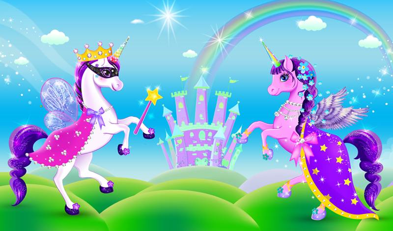 Unicorn Dress up Coloring Book no Jogos 360