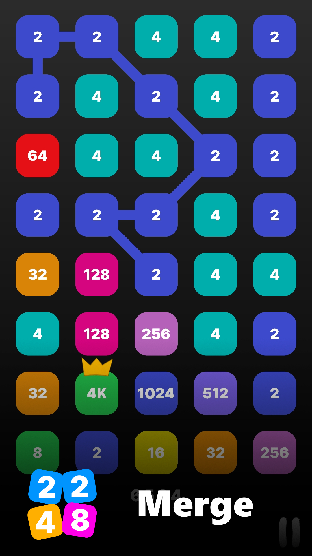 Merger - 2248 (by MZGame) - play online for free on Yandex Games