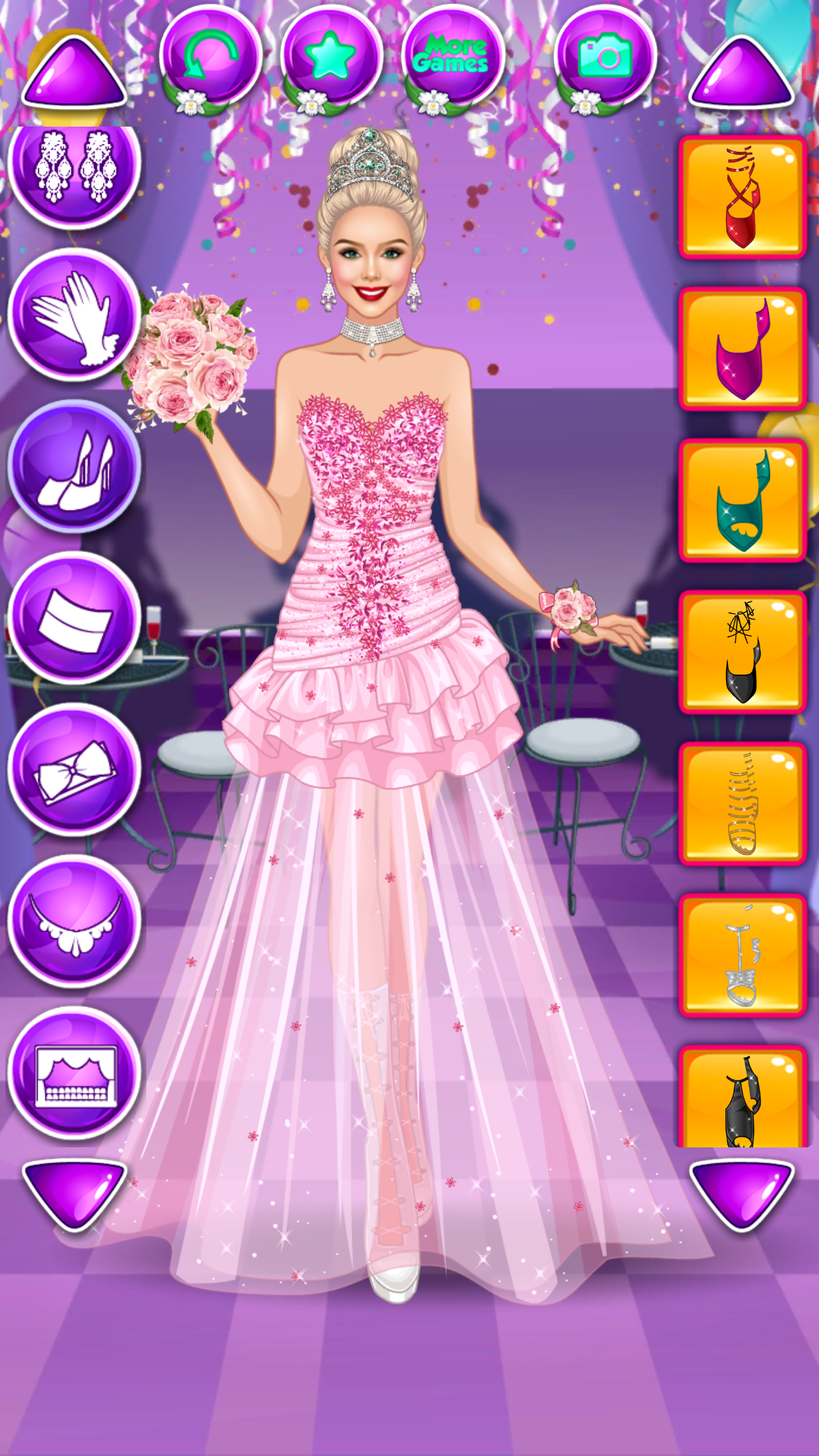 Prom Night Dress Up — play online for free on Yandex Games