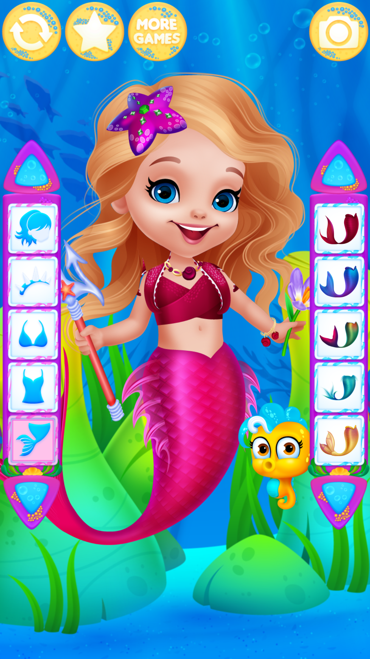 If you love #mermaids, make your own with this dress up game! #cutemer