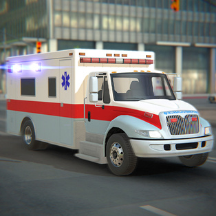Şehir Ambulans Araba Sürme
