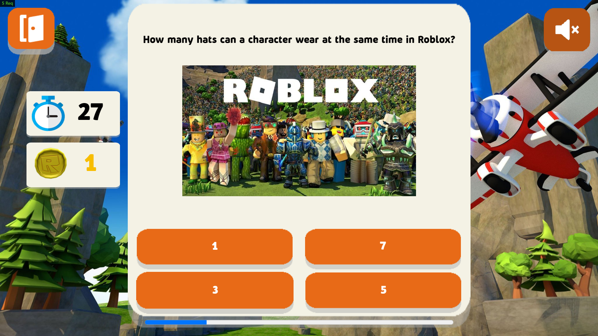 Tham gia trò chơi Roblox tuyệt vời trên Yandex Games hoàn toàn miễn phí và cập nhật mới nhất. Sở hữu những chiếc avatar đẹp mắt với 7 robux chỉ đơn giản chưa đầy một nốt nhạc. Hãy đến và khám phá những hành trình thần tượng trên Roblox từ ngay hôm nay!