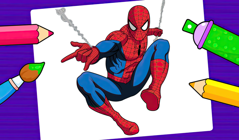 Spider-Man - Coloring Book for Kids — play online for free on