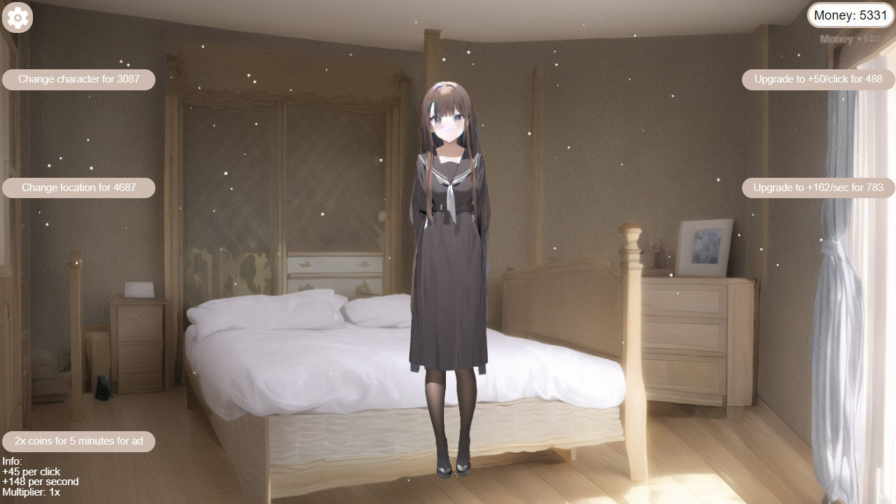 Your Anime Girl in the Bedroom — play online for free on Yandex Games