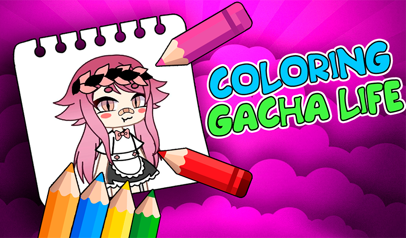 gacha life coloring pages 6 – Having fun with children