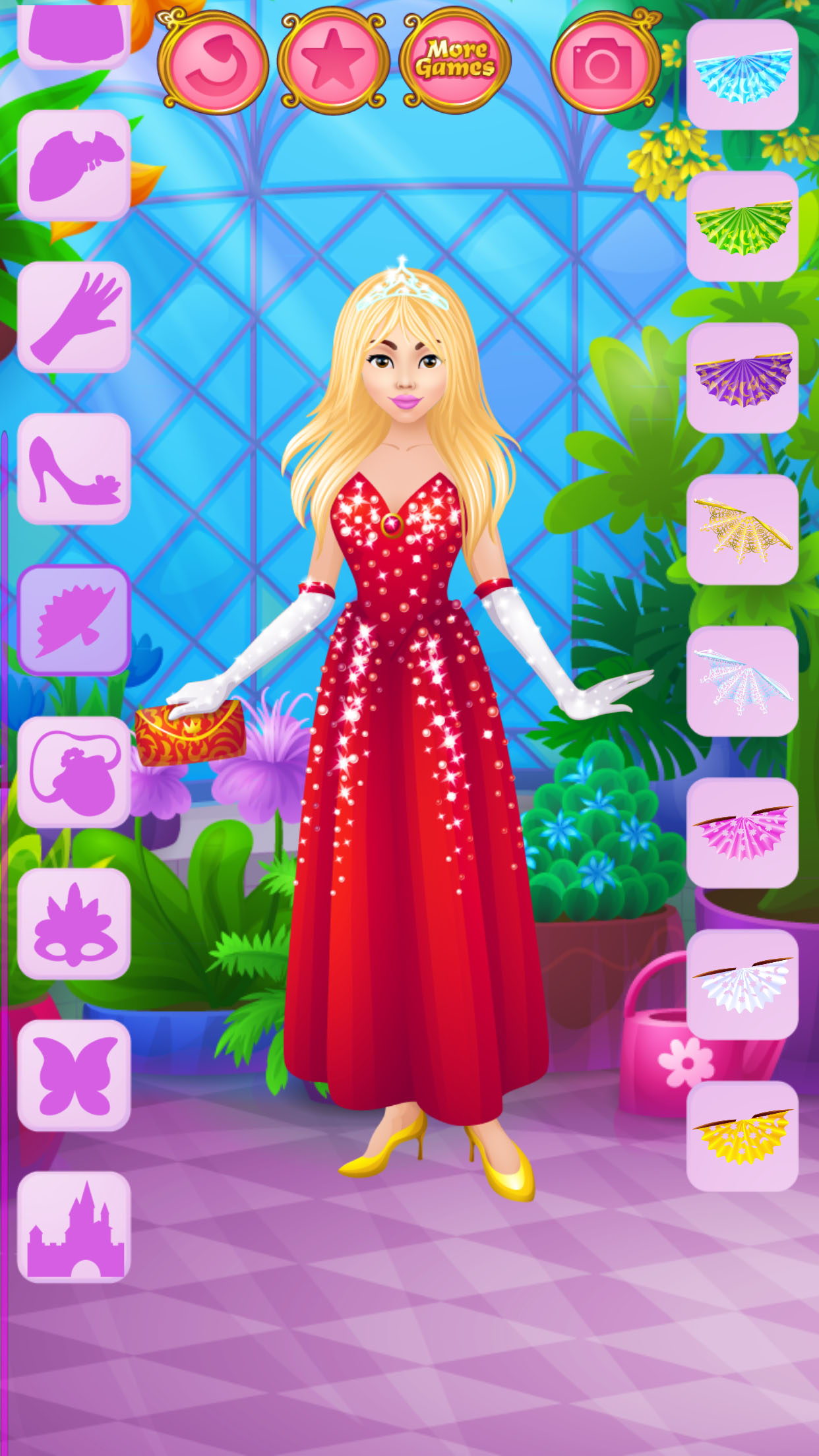 open lace back dress Dress Up Princess 👸 Girls DressUp Game main image 1