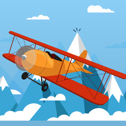 Летящий самолёт — 3D игра браузерная и онлайн