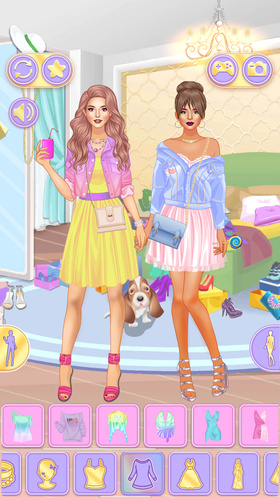 Pastel Dress Up: Sisters — online for on Yandex Games