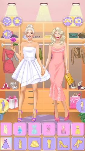 Pastel Dress Up: Sisters — online for on Yandex Games