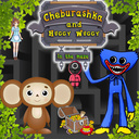 Cheburashka and Huggy Wuggy in the maze