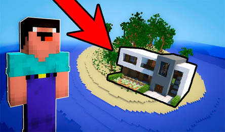 Нубик Выживание на острове: строительство дома