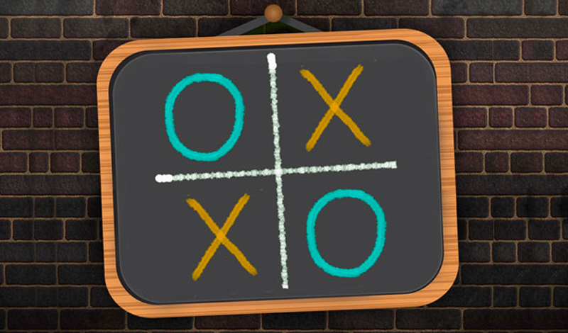 Tic Tac Toe Blackboard — play online for free on Playhop