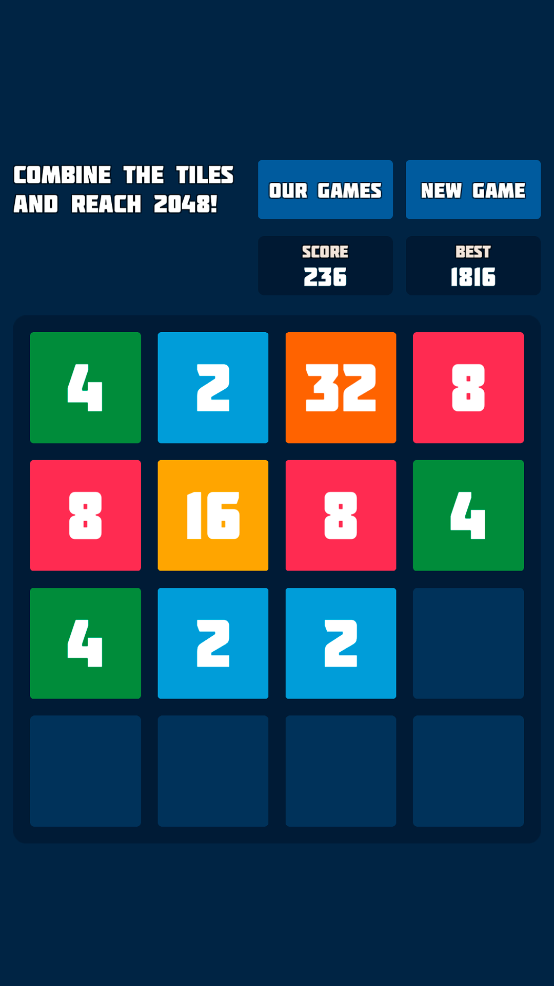 2048 Extended — play online for free on Yandex Games