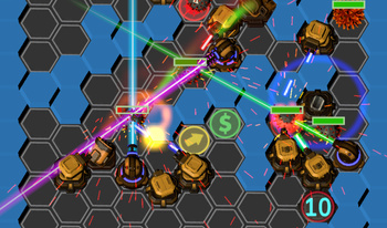 Laser Defense: Virus attack