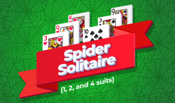 Spider Solitaire (1, 2, and 4 suits)