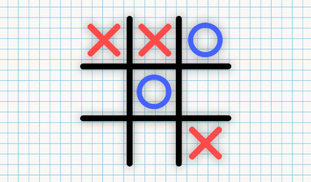 Крестики Нолики на листе