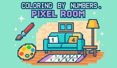Coloring by Numbers. Pixel Room
