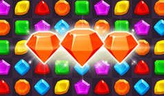 Тайна Самоцветов: Ключ Сокровищ - Три в ряд