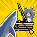 Котик рыбак. Поймай акулу!