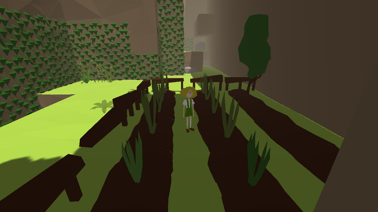 Девушка гуляет по горам