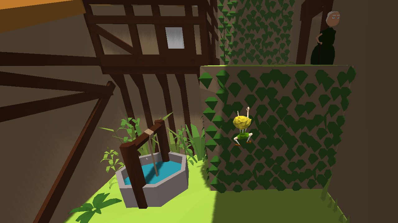 Девушка гуляет по горам