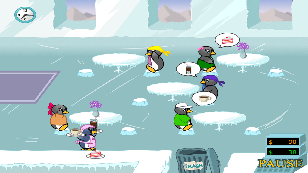 PENGUIN DINER jogo online gratuito em