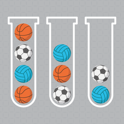Sort balls in flasks