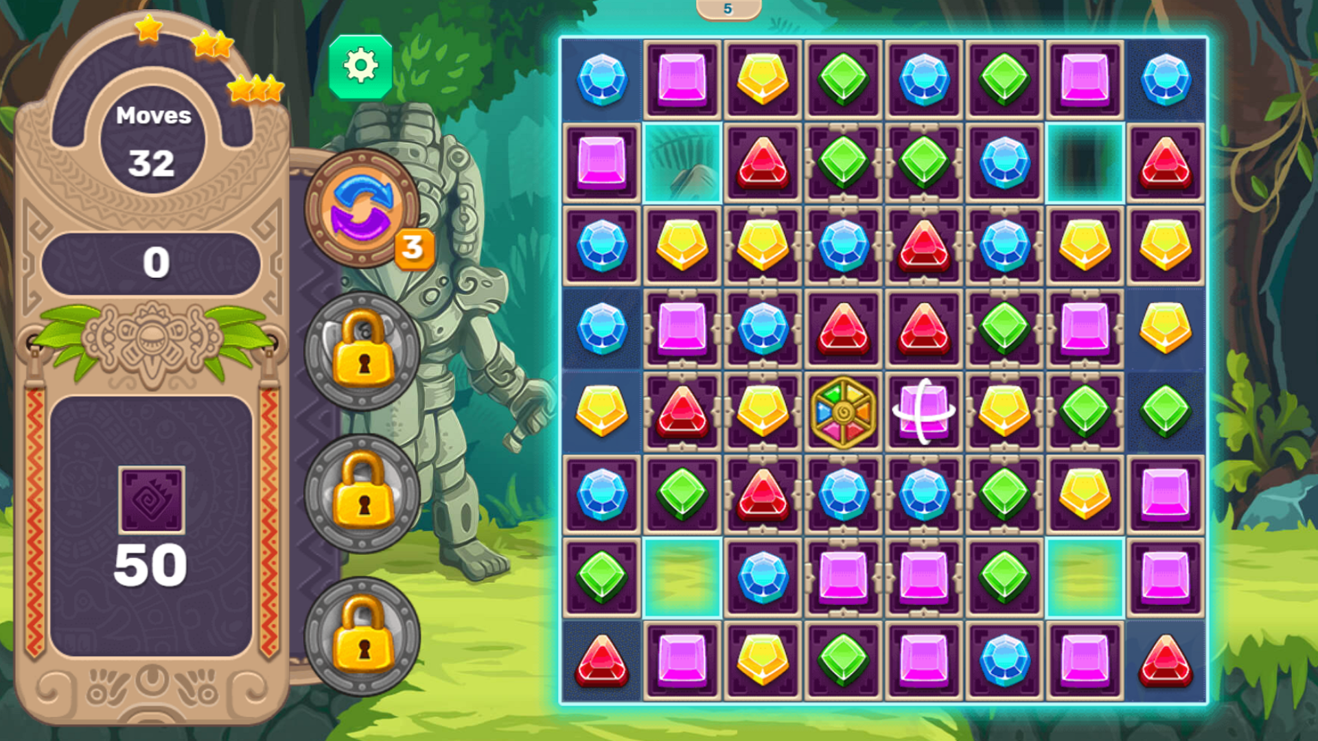 Jogo Jewels Blitz 3 online. Jogar gratis