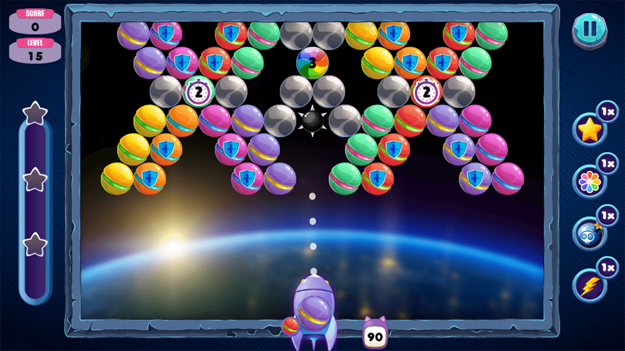 Bubble space shooter — play online for free on Yandex Games