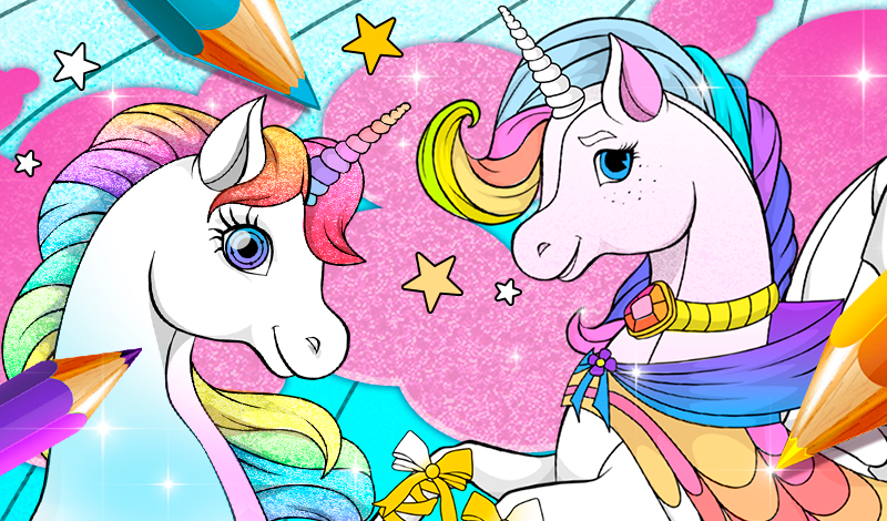 Fabuluous Cute Unicorn Coloring Book - Jogos na Internet