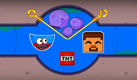 Хаги Ваги + Нубик но во вселенной майна