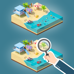 3D Islands: Find the differences