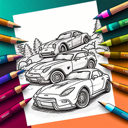 Color Game - Cars, for kids