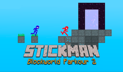 Stickman Blockworld Parkour 2 Jogue Agora Online Gratuitamente Y8