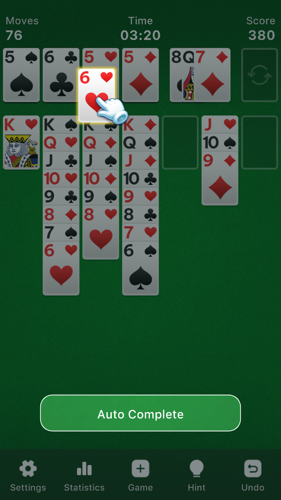 Klondike Solitaire — play online for free on Yandex Games