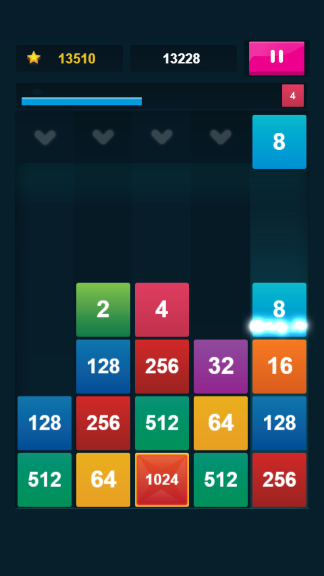 2048: X2 Merge Blocks