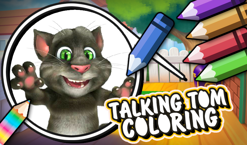 Talking Tom Coloring Pages Printable for Free Download