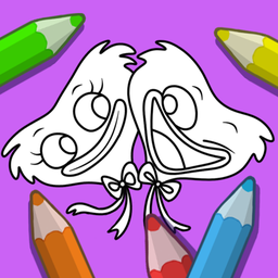 Huggy Wuggy and Kissy Missy - Funny coloring