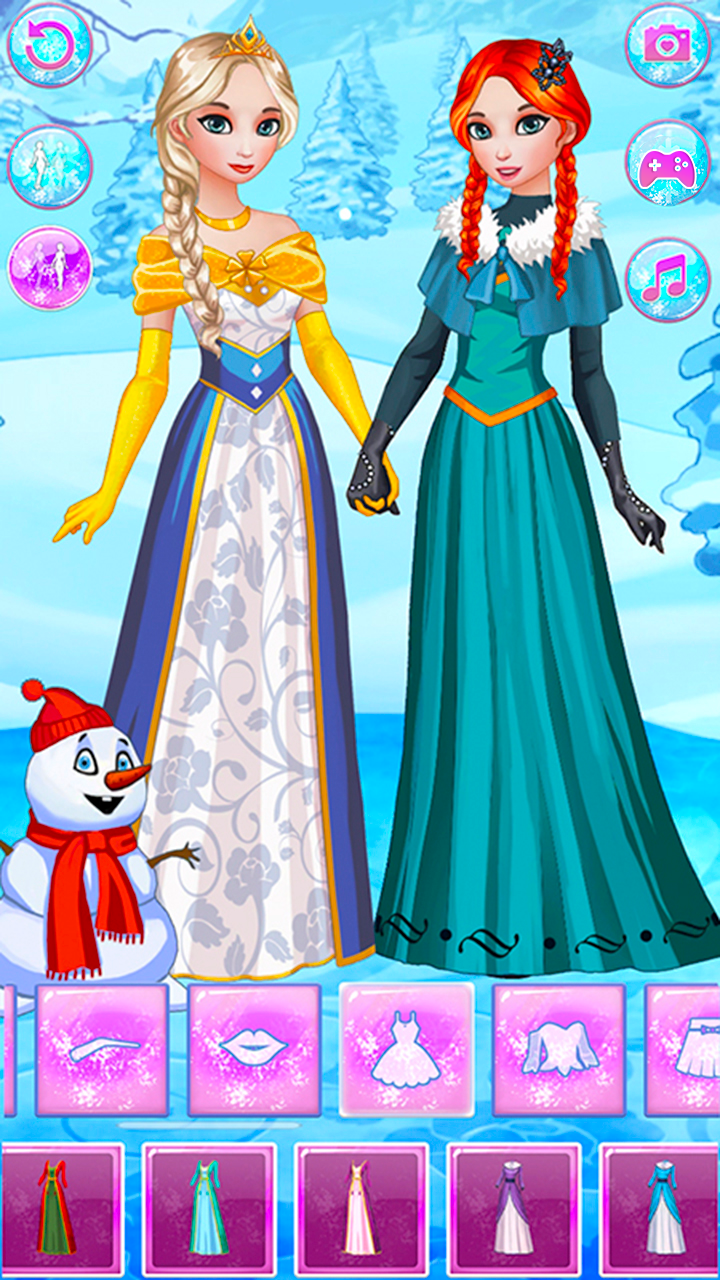 Anna Frozen Dress Up Icy Princess